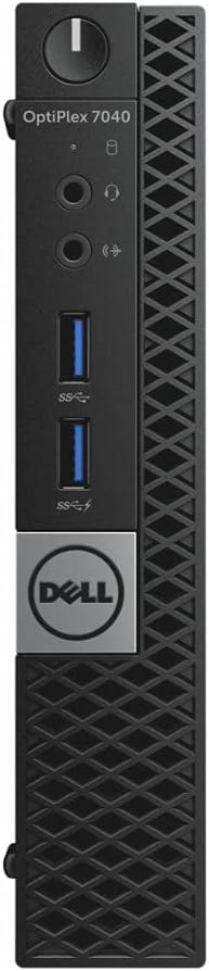 Dell OptiPlex 7040 Micro Form Factor Desktop Intel Core i7-6700T Quad-Core 16GB RAM 512GB SSD Win 10 Pro (Renewed)