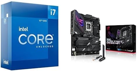 Intel Core i7-12700K Gaming Desktop Processor + ASUS ROG Strix Z790-E Motherboard