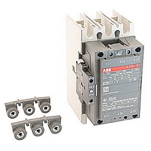 ABB A185-30-11-81 Contactor, 24 VAC Coil, 156 A at 3-Phase, 250 A at 1-Phase