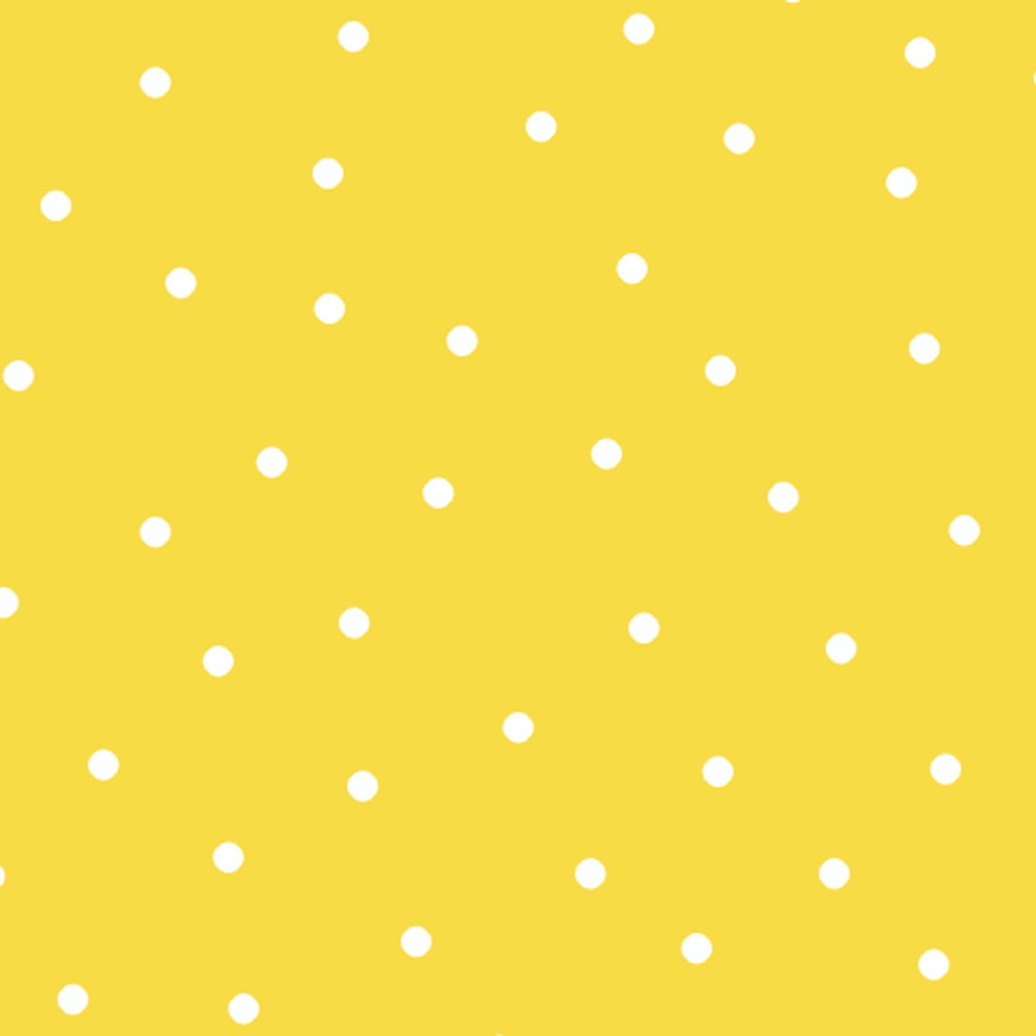 Stitch & Sparkle, Cotton 44″ Random Dot Yellow Color Sewing Fabric by The Yard