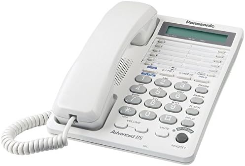 Panasonic Kx-Ts208W Integrated Corded Telephone System With Hearing Aid Compatibility & 16-Digit Lcd (2-Line System)