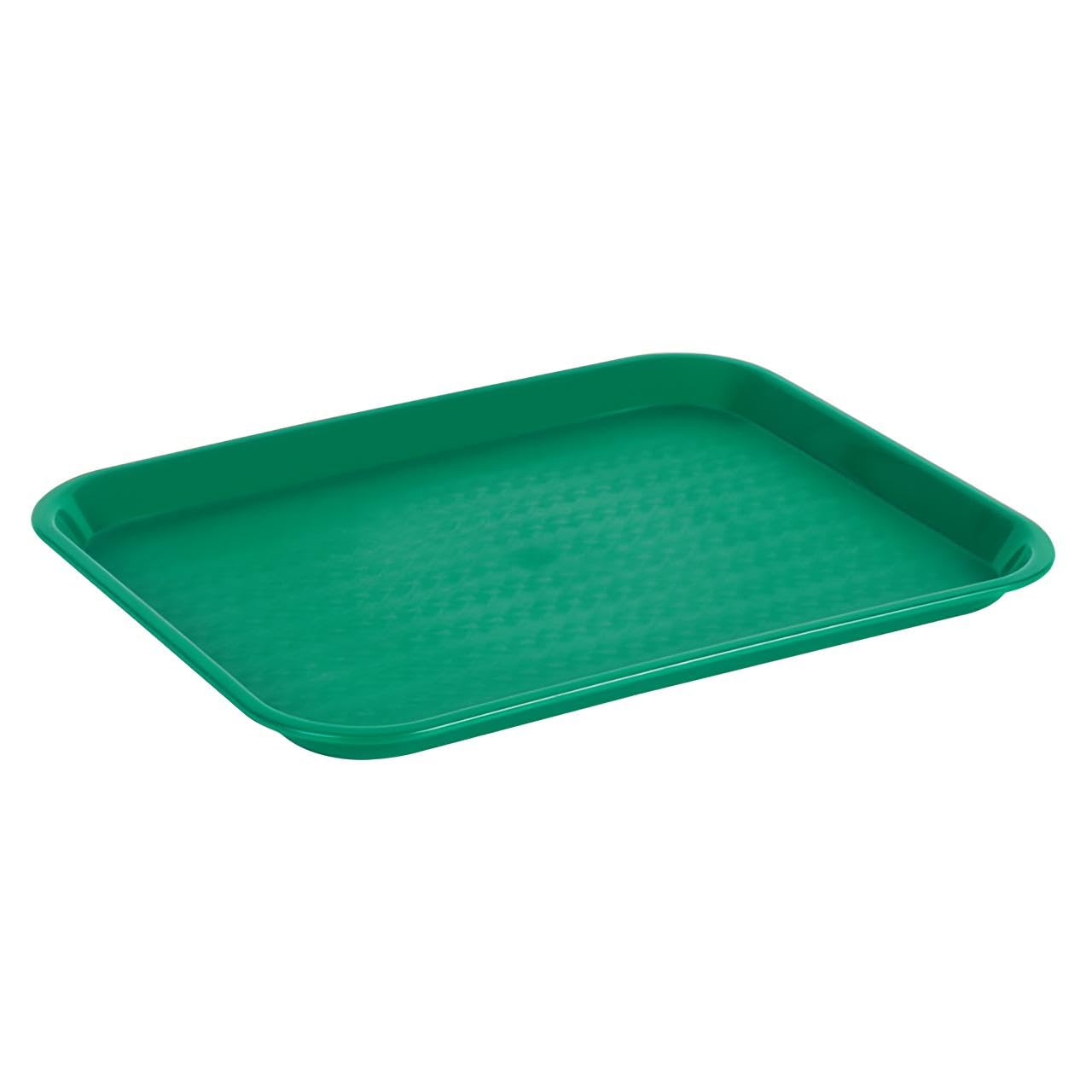 OCS Parts 4-Count Lunch and Dinner Food Trays | Green | 10″ x 14″ Plastic Food Trays for Home, Cafeteria, Restaurants, Delis, Bakeries, Crafts and Organization