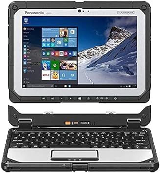 Panasonic Toughbook CF-20 MK2, Intel Core i5-7Y57 1.20GHz, 10.1″ WXGA Multi-Touchscreen, 16GB RAM, 256GB SSD, 4G LTE, WiFi, Bluetooth, Webcam, Rear Cam, Win 10 Pro (16gb | 256gb SSD) (Renewed)