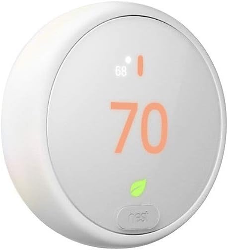 Google Nest Thermostat E – Programmable Smart Thermostat for Home – 3rd Generation Nest Thermostat – Works with Alexa,White