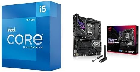 Intel Core i5-12600K Desktop Processor + ASUS ROG Strix Z790-E Gaming WiFi II Motherboard