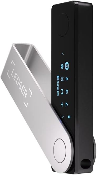 Ledger Nano X (Onyx Black) Crypto Hardware Wallet – Bluetooth – The best way to securely buy, manage and grow all your digital assets