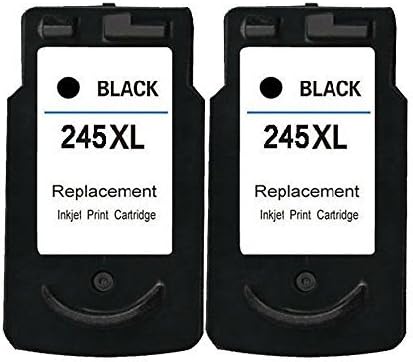 Remanufactured Ink Cartridge Replacement for Canon PG-245XL Black PG-245 245XL PG-243 Black Ink Cartridge for Canon Pixma MG2920 MG2922 MG2924 MG2420 MG2522 MX490 MX492 Printer (2 Black)