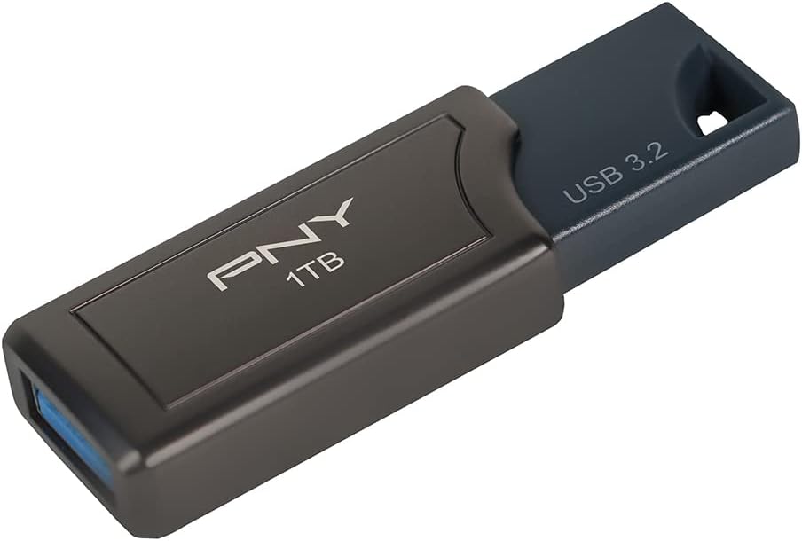 PNY P-FD1TBPROV2-GE 1TB PRO Elite V2 USB 3.2 Gen 2 Flash Drive â€“ 600MB/s, Gunmetal