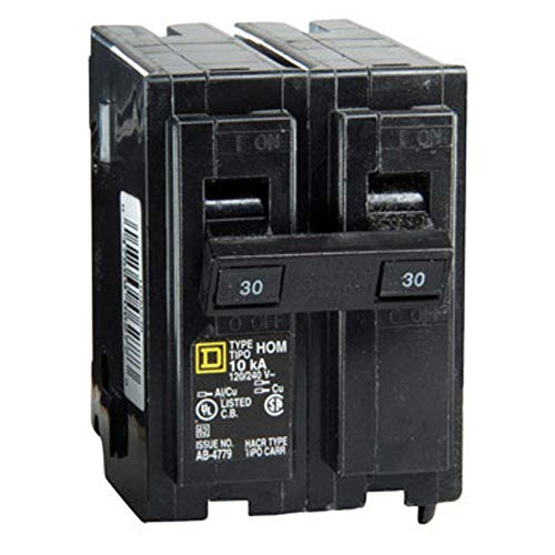 4 Set – Square D HOM230 Circuit Breaker 1/pkg 30A 120/240V 2P 10kAIC