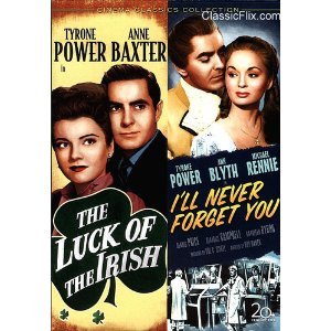 The Luck of the Irish DVD (1948) Tyrone Power- Anne Baxter / I’ll Never Forget You (1951) Tyrone Power – Ann Blythe / Double Feature Movie