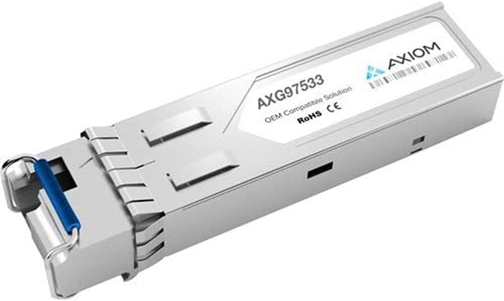 Axiom 1000BASE-BX40-D SFP Transceiver for Cisco – GLC-BX40-D-I (Downstream) – TAA – for Data Networking, Optical Network – 1 LC Simplex 1000Base-BX40-D Network – Optical Fiber – Single-Mode – Gigabit