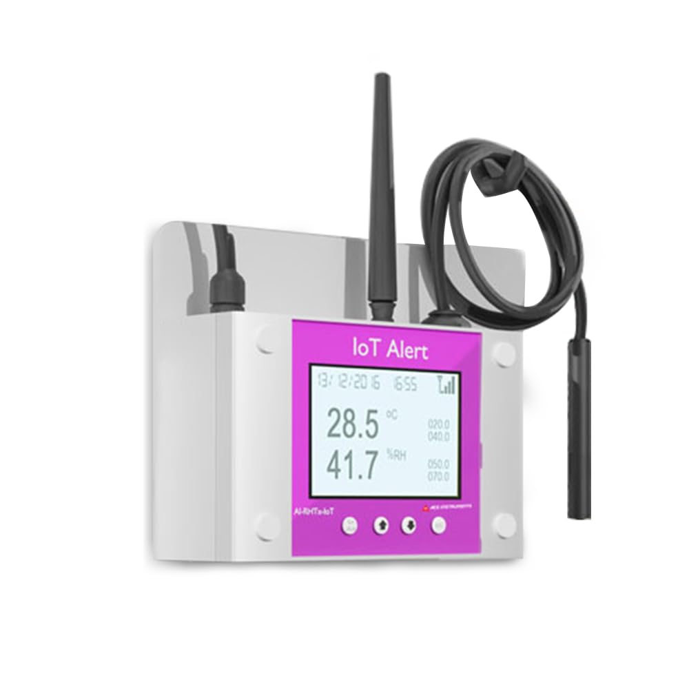 Server Room Temperature Monitor (Only SMS) for Data Centers,Warehouse, Greenhouse, Alongwith Factory Calibration Certificate Model: TAM1-SMS (Only SMS)