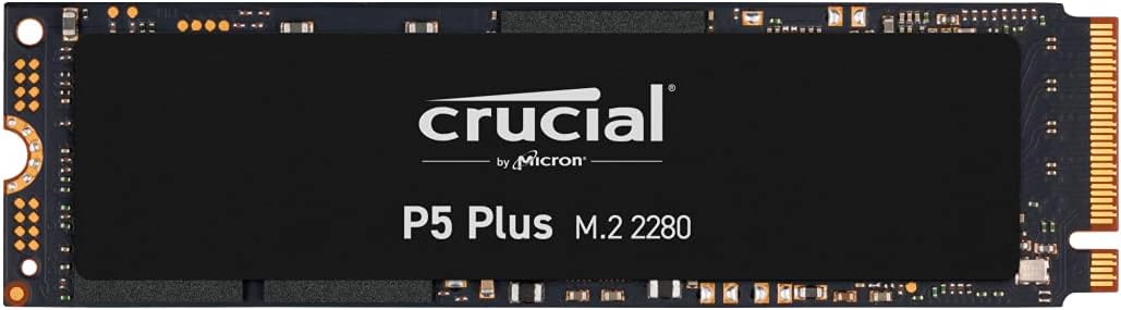 Crucial P5 Plus 1TB PCIe Gen4 3D NAND NVMe M.2 Gaming SSD, up to 6600MB/s – CT1000P5PSSD8 Solid State Drive