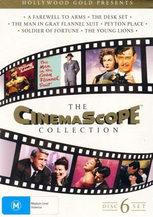 Cinemascope Collection – 6-DVD BoxSet ( A Farewell to Arms / Desk Set / The Man in the Gray Flannel Suit / Peyton Place / Soldier of Fortune / The You [ NON-USA FORMAT, PAL, Reg.4 Import – Austra