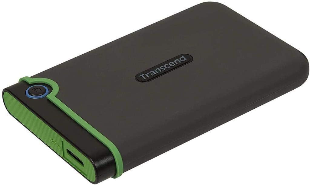 Transcend 2TB USB 3.1 Gen 1 StoreJet 25M3G SJ25M3G Rugged External Hard Drive TS2TSJ25M3G, Military Green