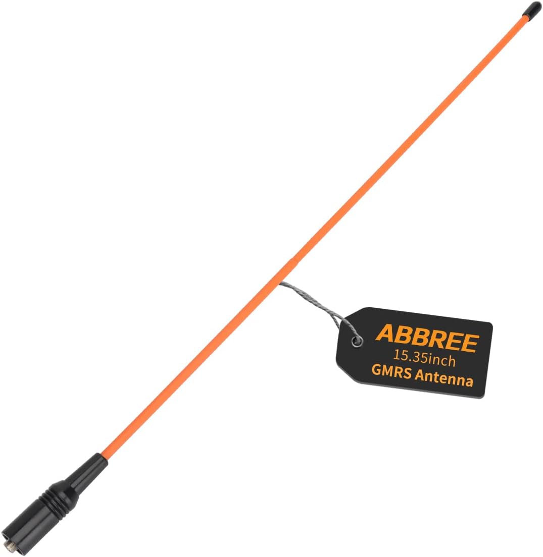 ABBREE AR-771C GMRS (155/462MHz) Antenna 15.3inch Whip Antenna SMA-Female for Baofeng UV-5R GMRS GM-15Pro GM-5RH UV-5G Plus TD-H3 UV-9G Radioddity TD-H5 GMRS Radios