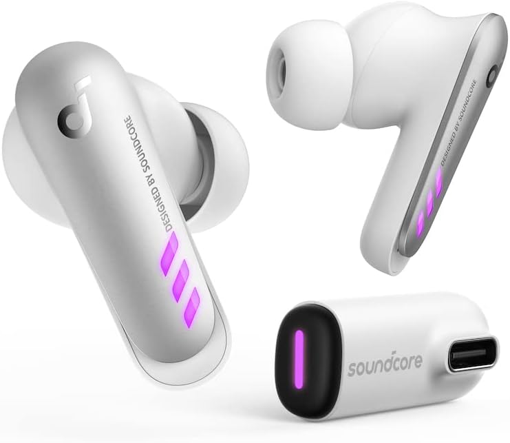 Soundcore VR P10 Gaming Earbuds-Low Latency, Meta Officially Co-branded, Dual Connection, 2.4GHz Wireless, USB-C Dongle Included-Compatible with Meta Quest 2, Steam Deck, PS4, PS5, PC, Switch(Renewed)