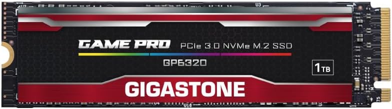 Gigastone M.2 SSD 1TB PCIe 3.0 NVMe SSD Internal Gaming Solid State Hard Drives Upgrade PC Laptop Storage High Speed Response for Gamers Graphic Design Creators IT Pros PCIe Gen3x4 up to 2,200MB/s