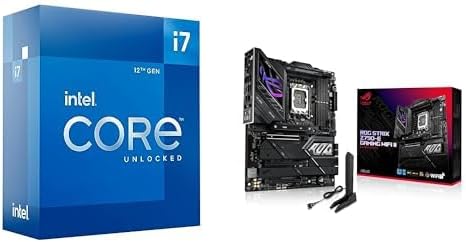 Intel Core i7-12700K Gaming Desktop Processor + ASUS ROG Strix Z790-E Gaming WiFi II Motherboard