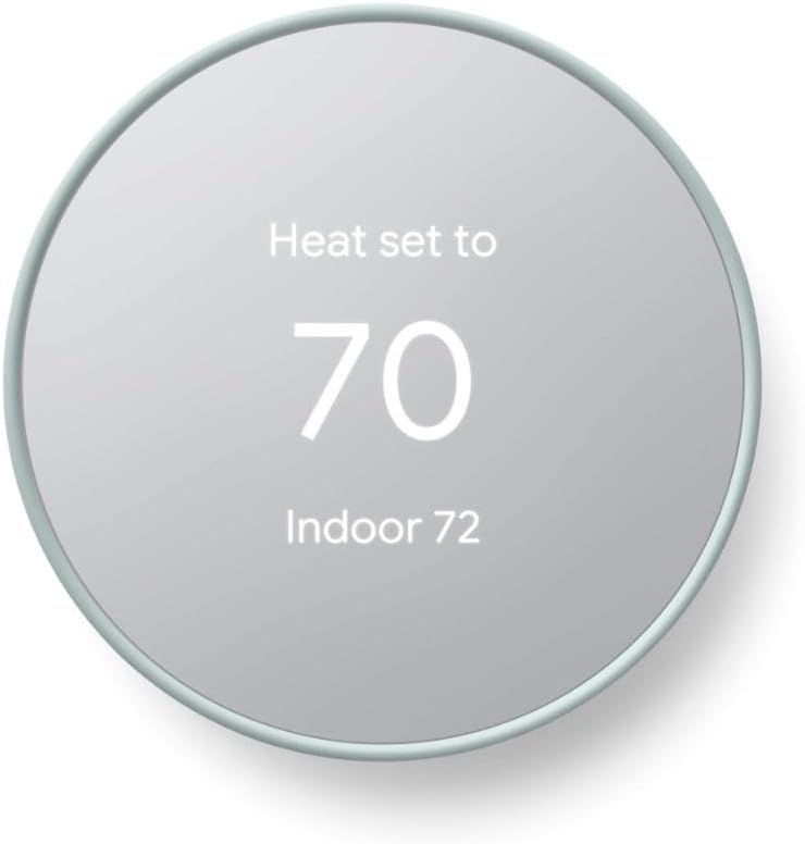 Google Nest Thermostat – Smart Thermostat for Home – Programmable Wifi Thermostat – Fog