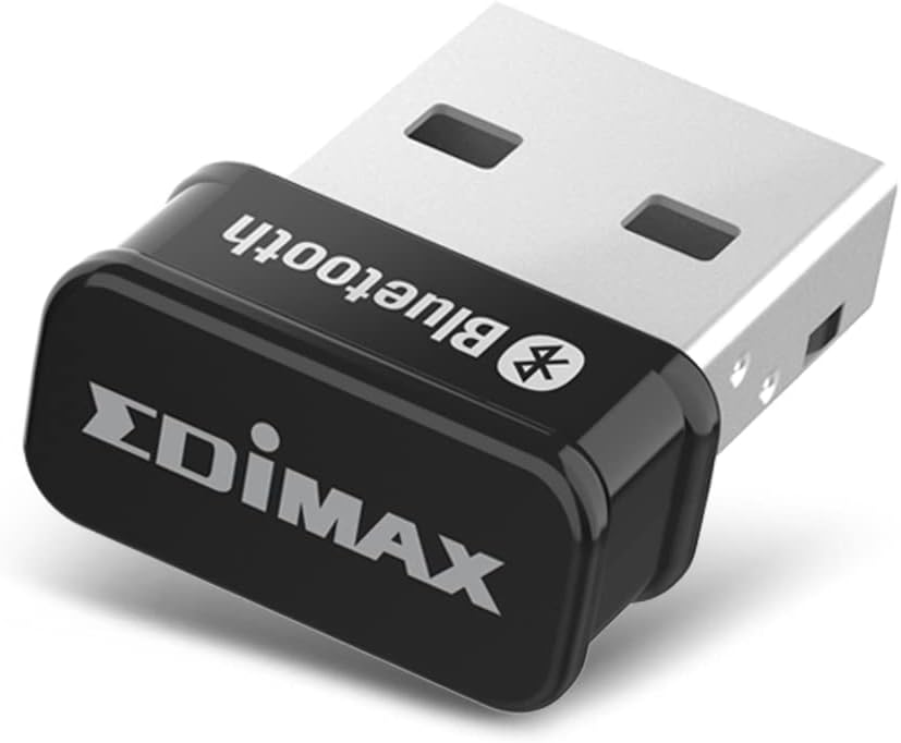 Edimax Bluetooth Adapter for PC, BT 5.0 EDR Nano USB Dongle, Fast Transfer, Bluetooth Headphones Headset Speakers Keyboard Mouse, Win 10/11 Plug-n-Play, Linux/Mint 21 Plug-n-Play, BT-8500