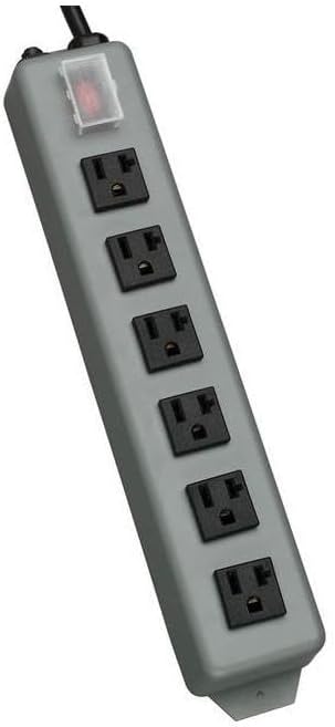 Tripp Lite 6 Outlet Waber Industrial Power Strip, 15ft Cord with 5-20P Plug (UL620-15)