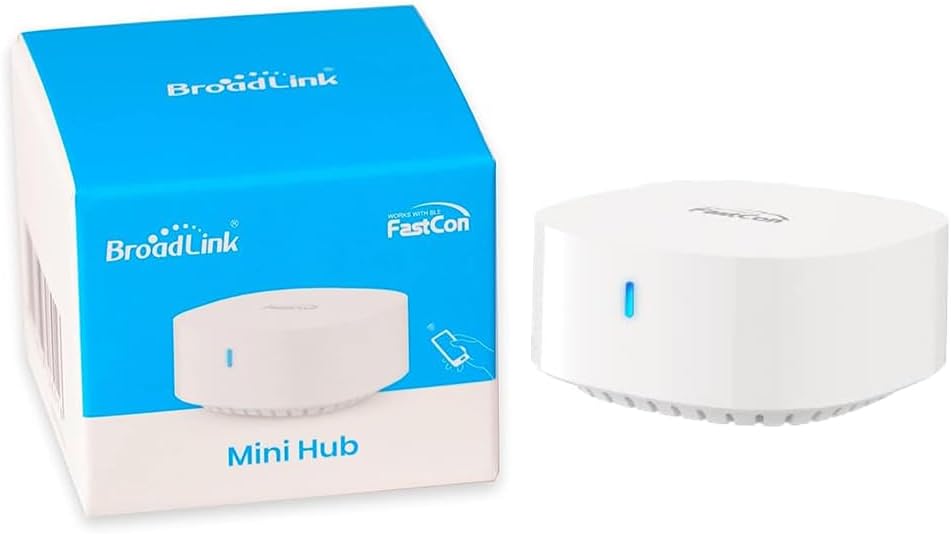 BroadLink FastCon Mini Hub for BroadLink FastCon Devices – Remote Control, Compatible with Alexa, Google Home (Mini Hub)