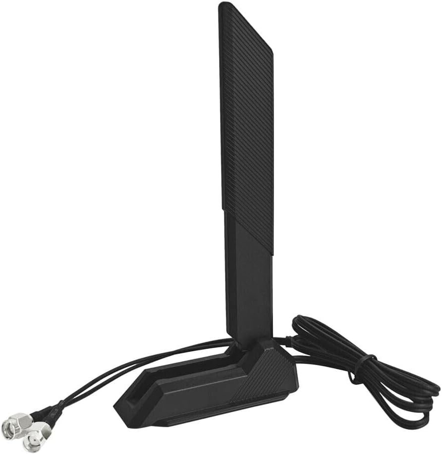 GinTai External WiFi 6 6E Tri-Band Antenna 6GHz 5.8GHz 2.4GHz Magnetic Base Antenna PC Desktop Computer for Asus Rog Strix Gigabyte Aorus Gaming WiFi Motherboard Card