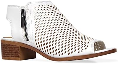 J. Adams Tracy Booties for Women – Peep Toe Low Block Heel Bootie