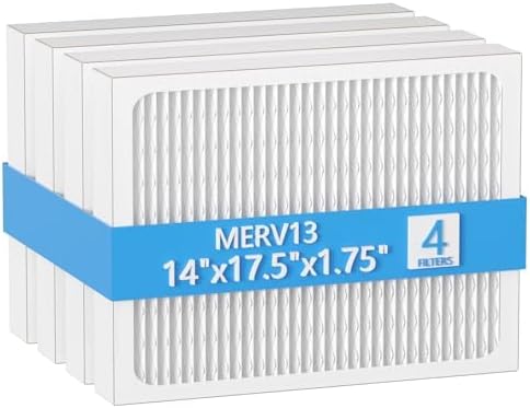 14 x 17.5 x1.75 MERV 13 Replacement Dehumidifier Filter Compatible with Honeywell DR90 & DR120 Dehumidifiers (50070171-002) 4 Pack