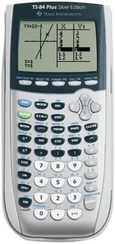 Texas Instruments TI-84 Plus Silver Edition Graphing Calculator, Silver (Renewed)