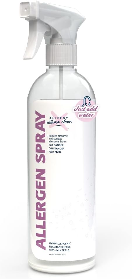 Allergen Spray, Pets, Dust Allergies & More, Air & Surface Control, Just Add Water, Bottle, Over 33oz