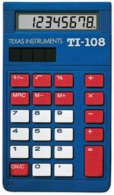 Texas Instruments TI-108 Class Set Calculator for K4, Large Keys, Sol