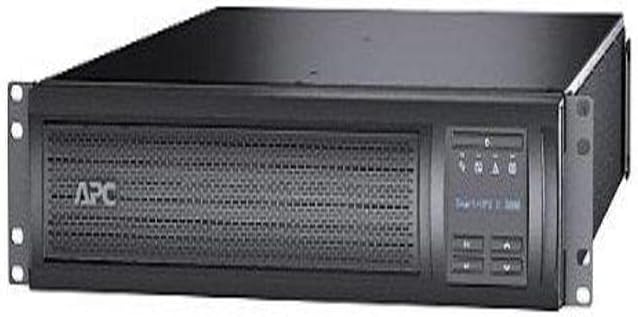 APC Network UPS, 3000VA Smart-UPS Sine Wave UPS with Extended Run Option, SMX3000RMLV2UNC, Network Management Card, 2U Rackmount/Tower Convertible, Line-Interactive, 120V Black