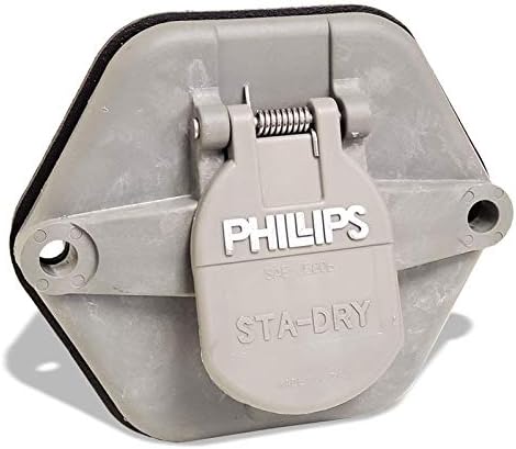 Phillips 16-7602-28 7-Way 28-pin Solid Pins w/o Circuit Breakers Socket Breaker