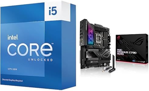 Intel Core i5-13600KF Desktop Processor + ASUS ROG Maximus Z790 Motherboard