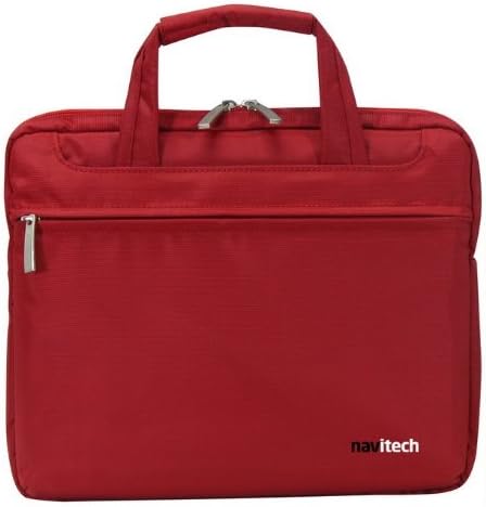 Navitech Red Sleek Premium Water Resistant Shock Absorbent 13.1 to 15.4 Laptop/ Notebook Carry Bag Case For The Sony vaio z series, Sony VAIO(R) VPCZ21SHX/X Signature Series, Sony VAIO VPC-Z216GX/B