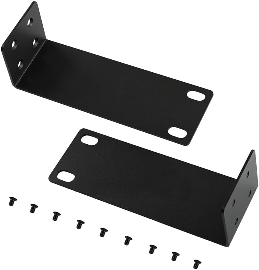 BV Tech Universal Rack Mount Kit for Switches – Space-Saving, Secure, and Compatible with Multiple Brands, Ideal for Professional Network Setups in Home, Office, or Data Centers