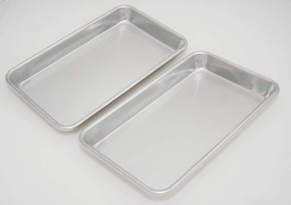 SP610 Eigth Size Aluminium Sheet Pan, Pack of 2, 2 Pack, Aluminum