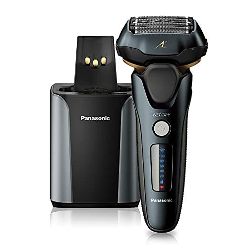 Panasonic Arc5 Electric Razor for Men ES-LV97-K + Replacement Outer Foil WES9173P, 5 Blade Shaver and Trimmer, Shave Sensor and Multi Flex Pivoting Head, Black