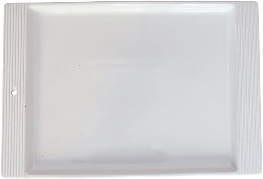 Nora Fleming Stoneware Serving Platter – Large Rectangular Tray for Appetizers, Snacks, and Side Dishes – Perfect for Entertaining Guests – Pair with One of Our Hand-Painted Minis – White