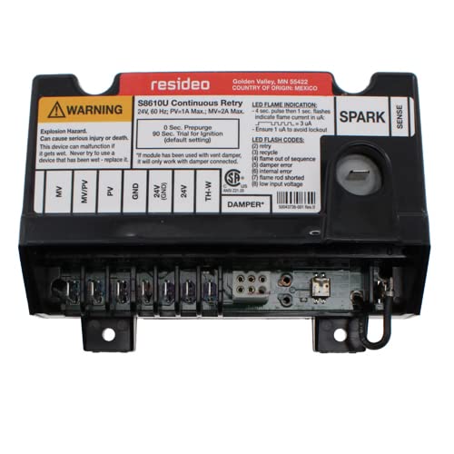 Replacement for Honeywell Furnace Integrated Pilot Module Ignition Control Circuit Board S8610U