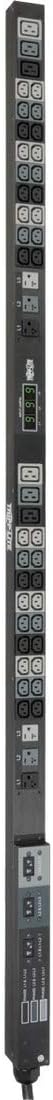 Tripp Lite Metered PDU, 30A, 48 Outlets (36 C13, 6 C19, 6 5-15/20R), 208/120V, L21-30P, 0U Vertical Rack-Mount Power, TAA (PDU3MV6L2130)