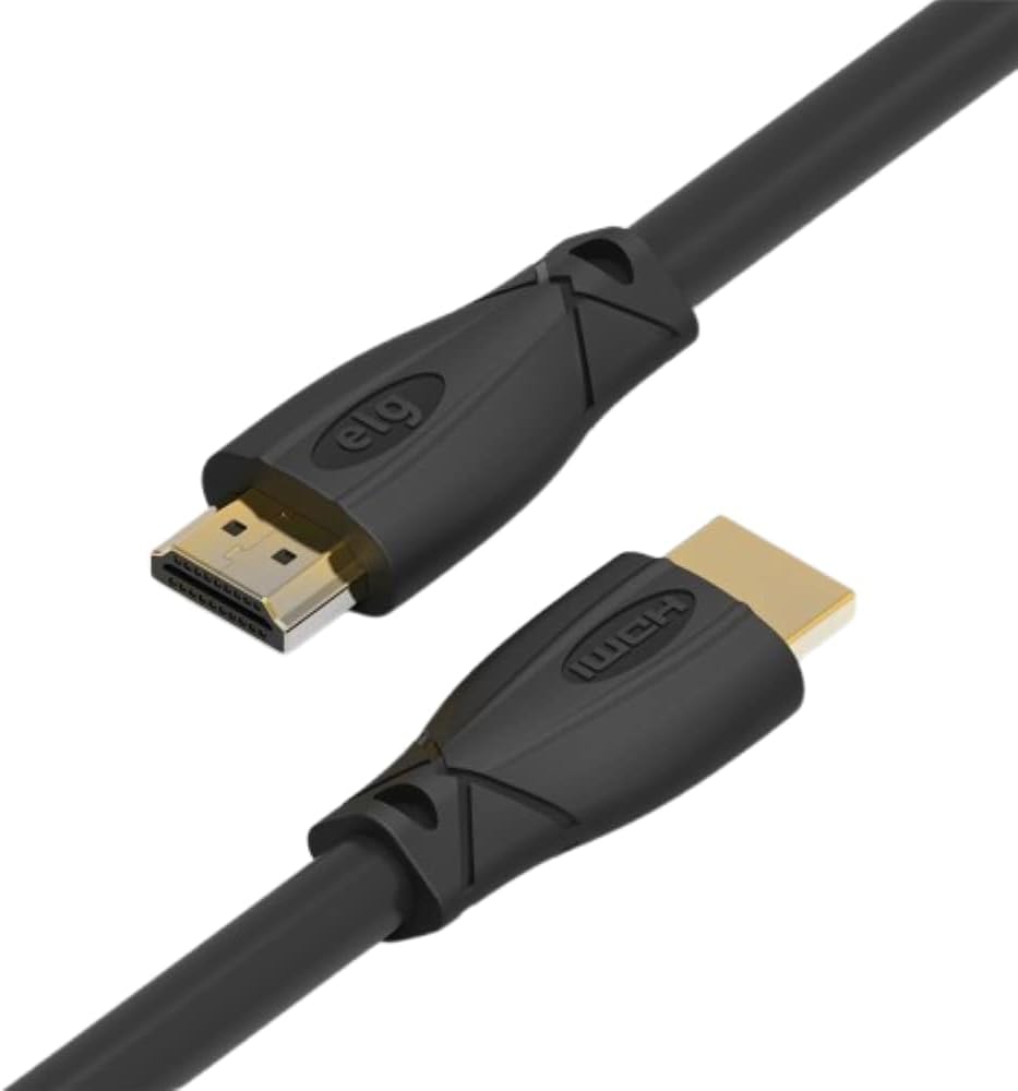 ELG 4K Certified HDMI Cable 60Hz 2.0 18Gbps 10FT/3M, High Speed Cable, 24K Gold Connectors, ARC, Ethernet, HDR – TV, Laptop, Gaming Monitor