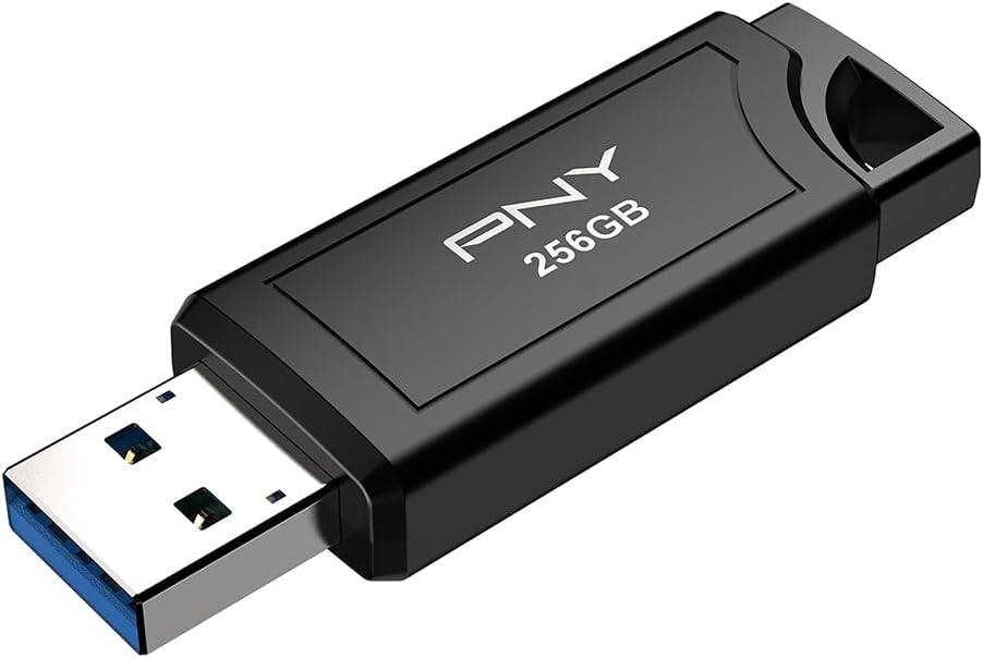 256GB PNY PRO Elite V3 USB 3.2 Gen 2 Flash Drive – Up to 1000MB/s Read, Up to 800MB/s Write, Extreme Performance for Professional Data Storage and Transfers, Premium Metal Design, Type-A Connector