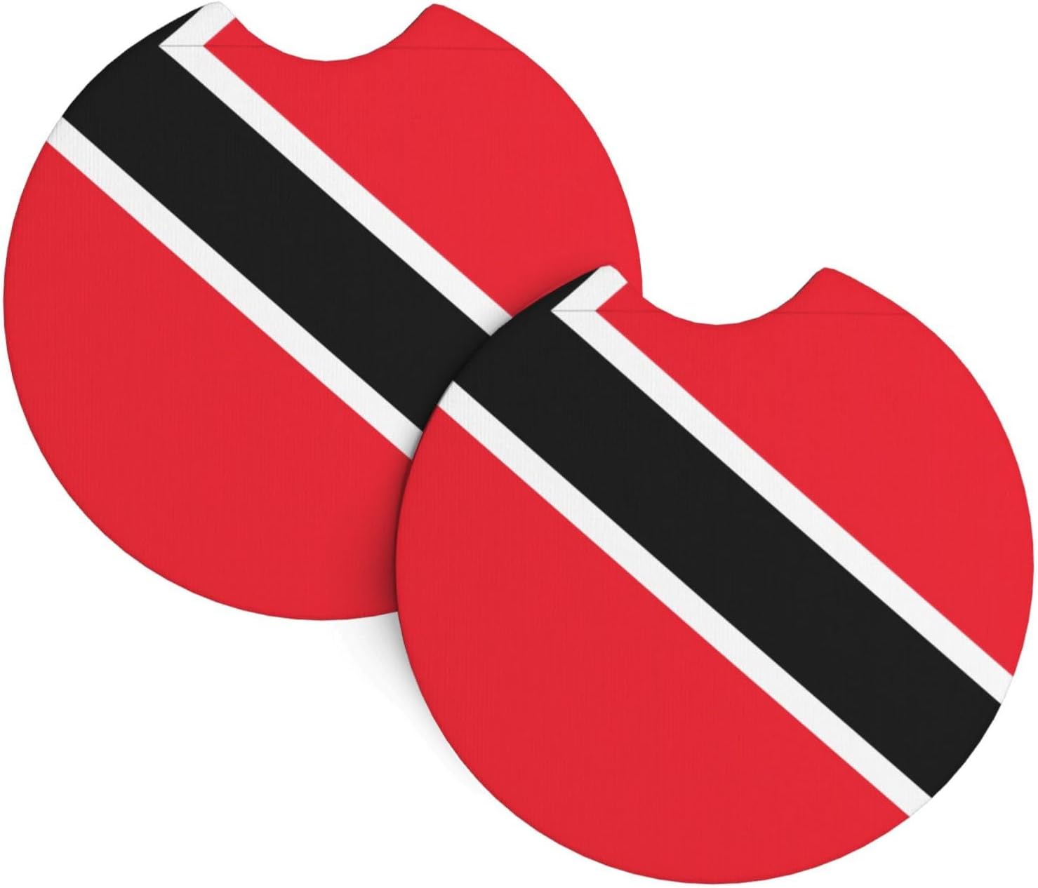 Phayah Flag of Trinidad and Tobago Car Coasters 2 Pack Protect Your Cup Holder Suitable for Daily Life and Outdoor Self-Driving New Car Gift