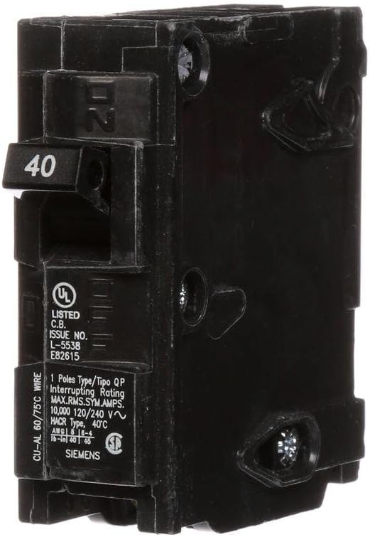 Siemens Q140 40-Amp Single Pole Type QP Circuit Breaker