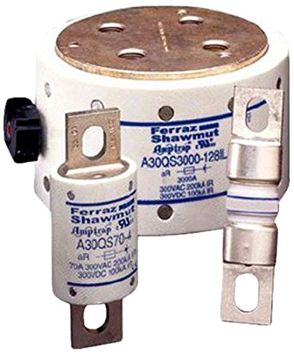 Mersen A30QS600-4 Amp-Trap Semiconductor Protection Fuse, 300VAC/DC, 200kA AC/100kA DC, 600 Ampere, 1.22″ Diameter x 3.13″ Length