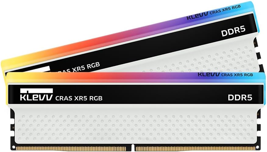 KLEVV CRAS XR5 RGB DDR5 32GB (2x16GB) 7200MHz CL36 A-DIE 1.4V Gaming Desktop Ram Memory SK Hynix Chip XMP 3.0 Ready (KD5AGUA80-72B360S)