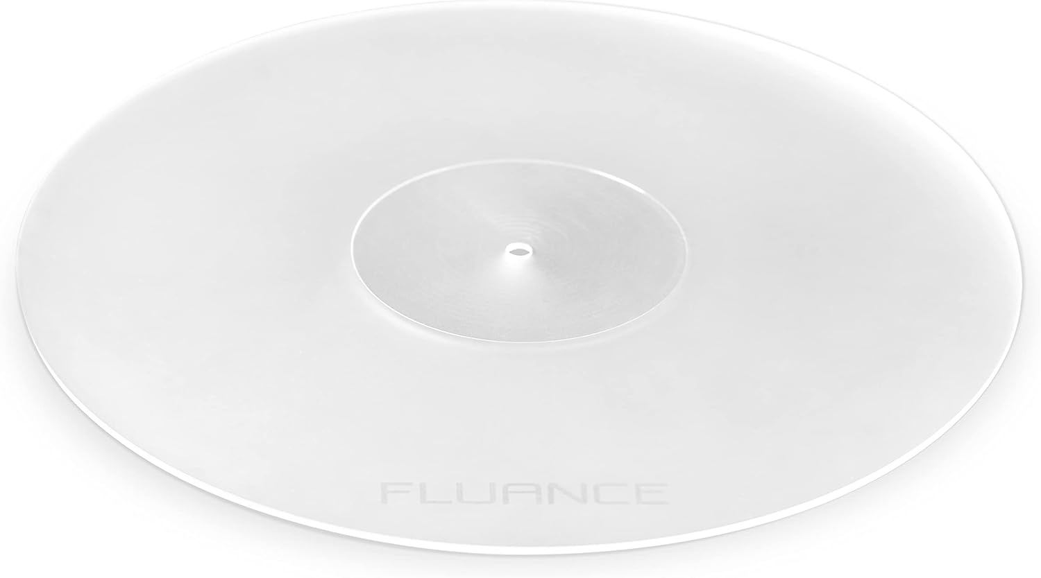 Fluance Acrylic Platter Mat for Turntables – Reduces Vibrations for Improved Sound Clarity for Vinyl Record Playback, Antistatic, Precision Machined, Compatible with 12″ Record Players (PM50)